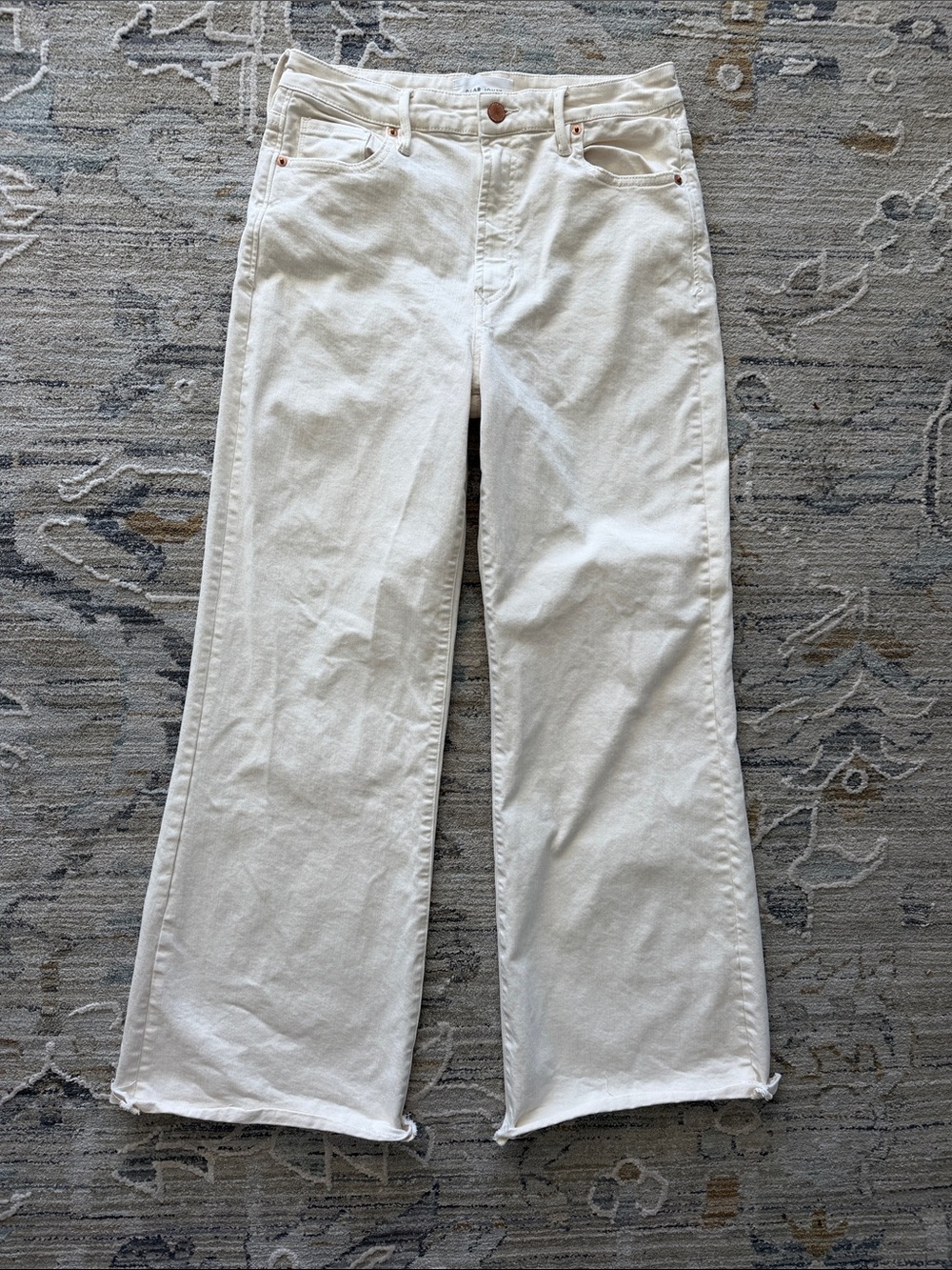 Dear John White Wide-Leg Jeans